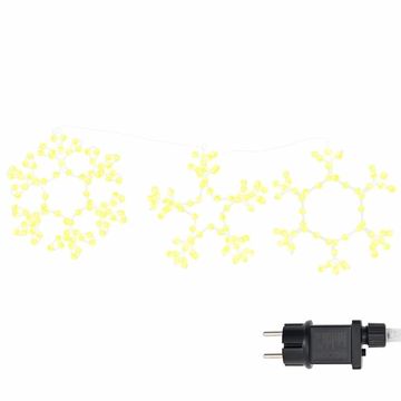 Vidaxl Božična snežinka med 252 LED Toplo bela 44,5 x 38 cm PVC