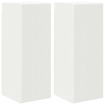 Vidaxl TV stenska omara 2 szt. Bela 30 x 31 x 80 cm Konstruiran les