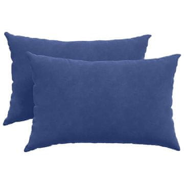 Vidaxl Blazine za kavč 2 szt. Policijska modra 60 x 40 cm