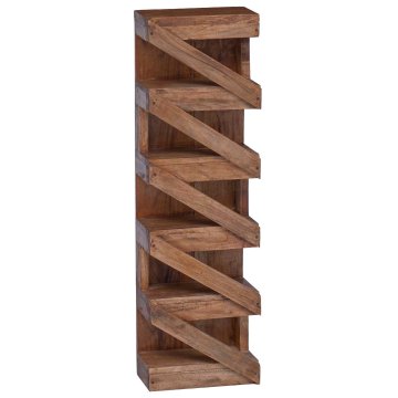 Vidaxl Stojalo za vino Naravna 24 x 14 x 80 cm Masivni mahagonijev les