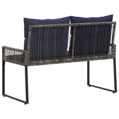 Vidaxl Zunanja klop 2 -Seater 4 kos 110 x 59 x 82 cm poli ratan