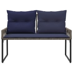 Vidaxl Zunanja klop 2 -Seater 4 kos 110 x 59 x 82 cm poli ratan