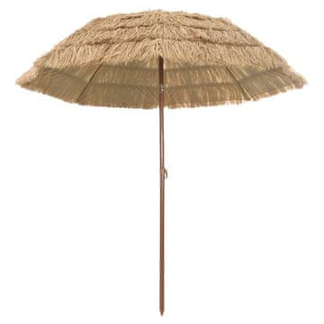 Vidaxl Vrtni dežnik Naravna 205 x 205 x 210 cm