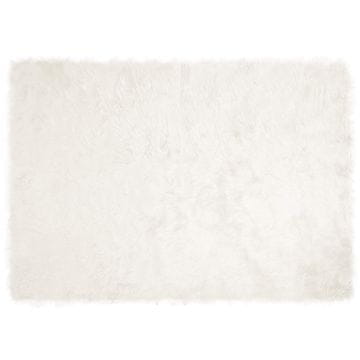 Vidaxl Preproga iz umetnega ovčjega krzna TAFALLA Bela 140 x 200 cm