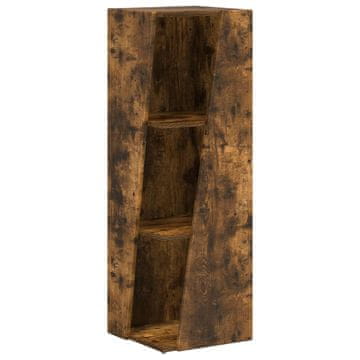 Vidaxl Stranski polic Dimljeni oreh 33 x 32 x 100,5 cm Konstruiran les