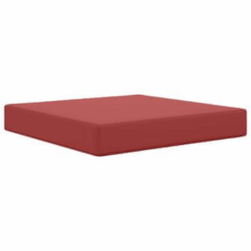 Vidaxl Zunanja blazina za kavč vinsko rdeča 60 x 60 x 8 cm Poliester