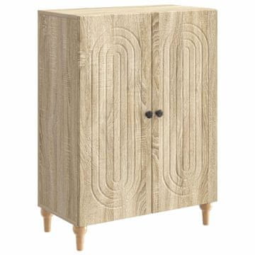 Vidaxl Strani šal Sonoma hrast 66 x 34,5 x 90 cm Inženirski les