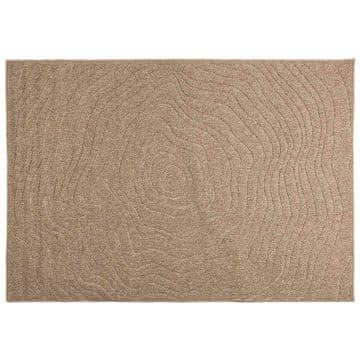 Vidaxl Preproge za površine Moiré AGIRA Naravna 170 x 120 cm Poliester