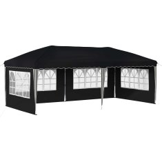 Vidaxl Zložljivi šotor za zabave 574 x 289 x 245 cm Antracit