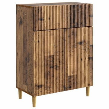Vidaxl Strani šal s predalom Star les 66 x 34,5 x 90 cm Inženirski les