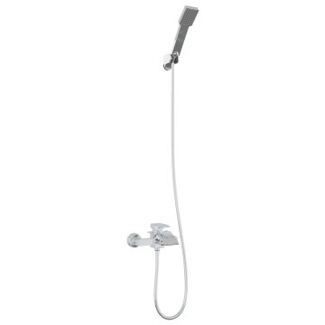 Vidaxl Komplet tuš glav Krom G 1/2 palca