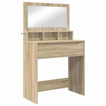 Vidaxl Toaletne mize za spalnice Sonoma hrast 80 x 39,6 x 135 cm