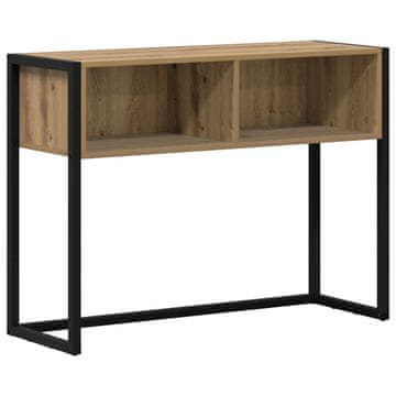 Vidaxl Stranska miza Oreh 100 x 36 x 75 cm Konstruiran les