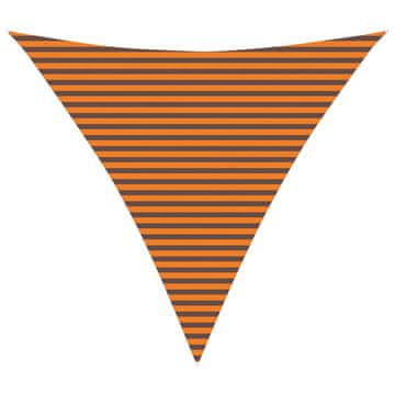 Vidaxl Sončno platno Oranžna in Rjava 4,5 x 4,5 x 4,5 m