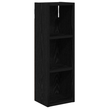 Vidaxl Kopalna stenska omarica Črni Hrast 20 x 16 x 62,5 cm