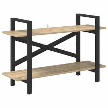 Vidaxl Knjižna polica Sonoma hrast 100 x 33,5 x 64 cm Konstruiran les