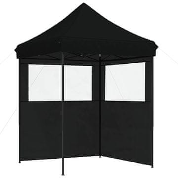 Vidaxl Zabavni šotor Črna 200 x 200 x 306 cm Oxford tkanina