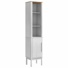 Vidaxl Visoka kopalniška omara FLORO Bela 35 x 30 x 160 cm