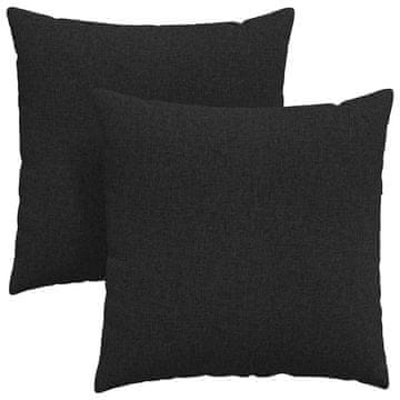 Vidaxl Blazine za kavč 2 szt. Črna 60 x 60 cm blago