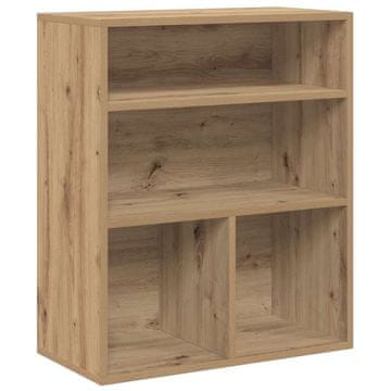 Vidaxl Knjižna omara artisan hrast 60x30x71,5 cm inženirski les
