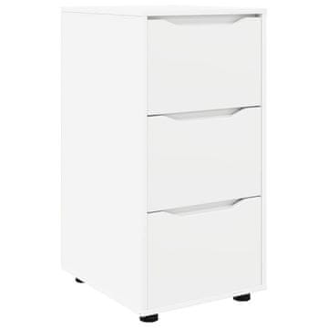 Vidaxl Omarica za shranjevanje Bela 40 x 48 x 81 cm Konstruiran les