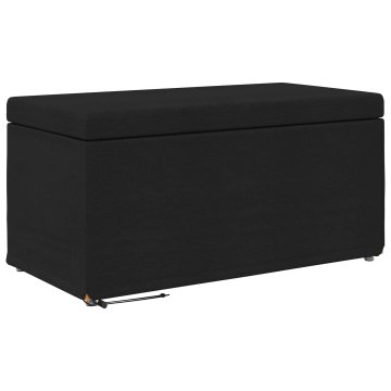 Vidaxl Stolica Črna 81 x 41 x 40 cm Tkanina in obdelano les