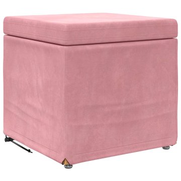 Vidaxl Stolica Roza 41 x 41 x 40 cm Samet in Umetno Leseno