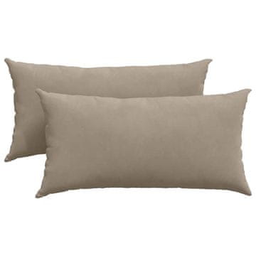 Vidaxl Blazine za kavč 2 szt. Taupe 80 x 40 cm blago