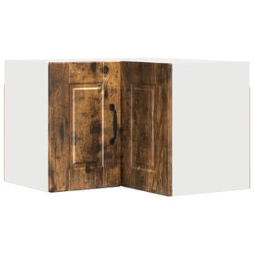 Vidaxl Omara za vogal PORTO Dimljeni oreh 57 x 57 x 40 cm