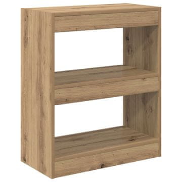 Vidaxl Knjigovni omar Umetni hrast 60 x 30 x 72 cm Konstruiran les