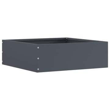 Vidaxl Robovi trave Antracit 40 x 40 x 13 cm Jeklo