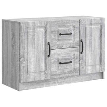 Vidaxl Strani šal Siva Sonoma 89 x 34,5 x 57 cm Inženirski les