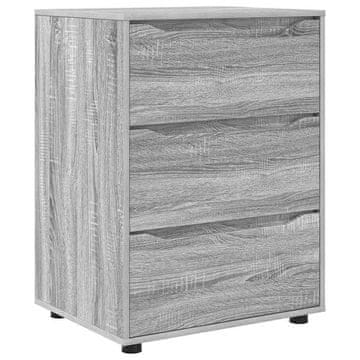 Vidaxl Omarica za shranjevanje Siva Sonoma 60 x 48 x 81 cm