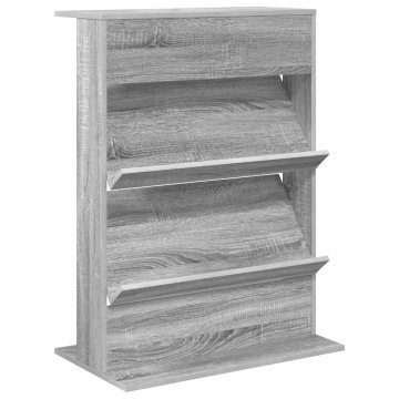 Vidaxl Regal za revije Siva Sonoma 70 x 41 x 96 cm Inženirski les
