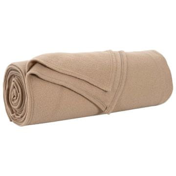 Vidaxl Odeja Kamel 280 x 210 cm Flis