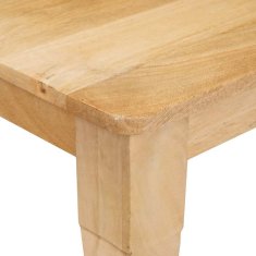 Vidaxl Klubska miza Rjava 110 x 55 x 77 cm Masiven les manga