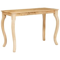 Vidaxl Klubska miza Rjava 110 x 55 x 77 cm Masiven les manga