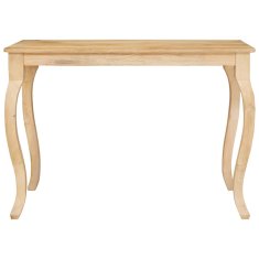 Vidaxl Klubska miza Rjava 110 x 55 x 77 cm Masiven les manga