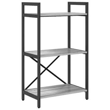 Vidaxl Knjižna polica Siva Sonoma 56 x 34 x 96 cm Konstruiran les