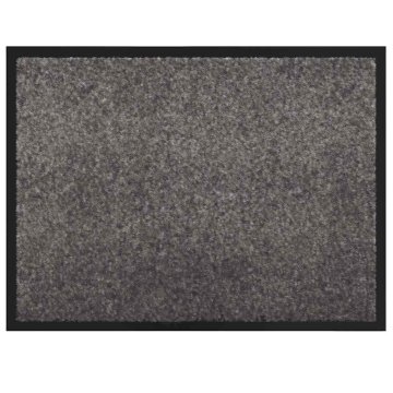 Vidaxl Doormat Svetlo siva 60 x 40 x 1.2 cm Teddy tkanina