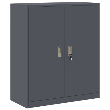 Vidaxl Omarica za shranjevanje Antracit 90 x 40 x 105 cm Jeklo