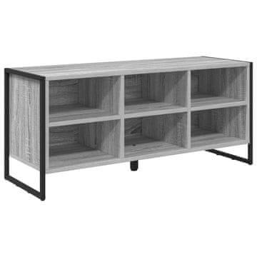 Vidaxl Omara za čevlje Siva Sonoma 100 x 35 x 44 cm Konstruiran les