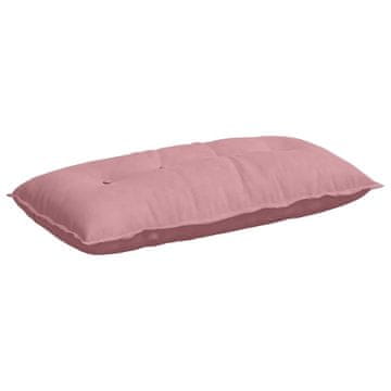 Vidaxl Poglavni vzglavnik Roza 100 x 50 cm Žametna tkanina