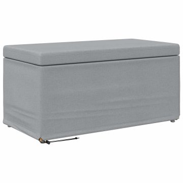 Vidaxl Stolica Svetlo siva 81 x 41 x 40 cm Tkanina in obdelano les
