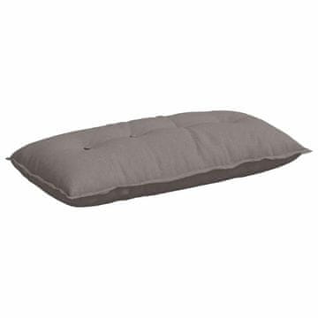 Vidaxl Poglavni vzglavnik Taupe 100 x 19 x 50 cm blago