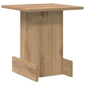 Vidaxl Stranska miza Umetni hrast 35,5 x 35 x 40 cm Konstruiran les