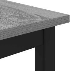Vidaxl Jedilne mize 80 x 80 x 75 cm Inženirski les Siva Sonoma Kvadrat
