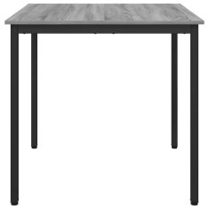 Vidaxl Jedilne mize 80 x 80 x 75 cm Inženirski les Siva Sonoma Kvadrat