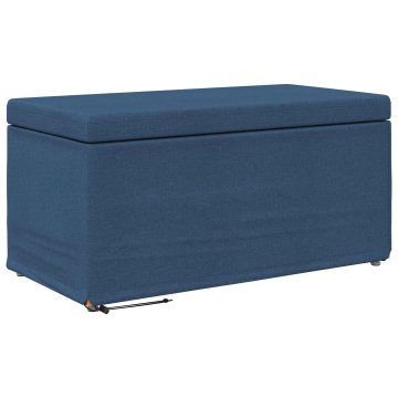 Vidaxl Stolica Modra 81 x 41 x 40 cm Tkanina in obdelano les