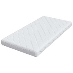 Vidaxl Vzmetnica Bela 80 x 160 cm žakardna tkanina